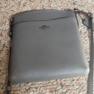 Coach crossbody grey purse